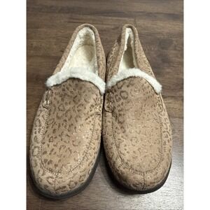 Vionic Women's Lynez Toffee Cheetah Slippers New (No Box) Size 7 Supportive